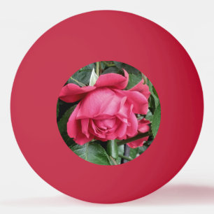 Bolinha De Ping Pong Rosa vermelha bonita