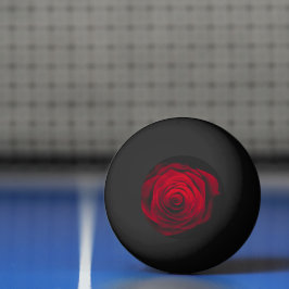 Bolinha De Ping Pong Rosa vermelha no efeito de vintagem em fundo preto