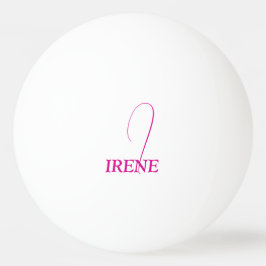 Bolinha De Ping Pong Rosa Vibrante Monogramado