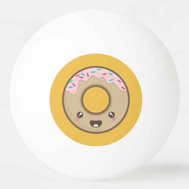 Bolinha De Ping Pong Rosquinha de Kawaii (Frente)