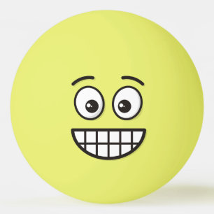 Bolinha De Ping Pong Rosto de ressonância com olhos abertos