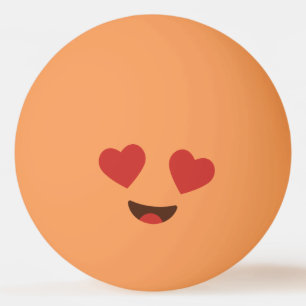 Bolinha De Ping Pong Rosto Engraçado. Emoji. Emoticon.