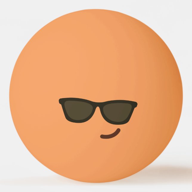 Bolinha De Ping Pong Rosto Engraçado. Emoji. Emoticon. Sr. Legal! (Verso)