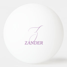 Bolinha De Ping Pong Roxo Claro Monogramado