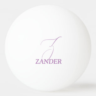 Bolinha De Ping Pong Roxo Claro Monogramado