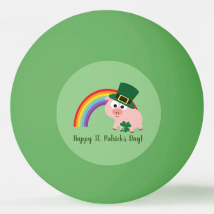 Bolinha De Ping Pong Rua Feliz, Garrafa de Porco de Leprechaun no Dia d
