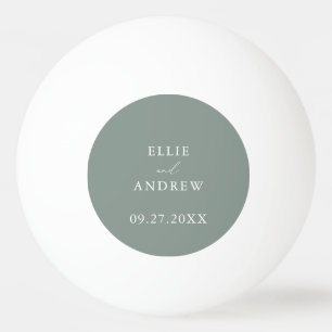 Bolinha De Ping Pong Sage Olive Green Casamento Personalizado