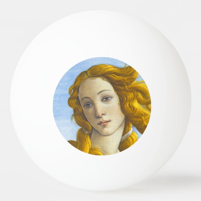 Bolinha De Ping Pong Sandro Botticelli - Nascimento do Detalhe de Vênus (Frente)