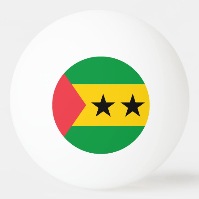 Bolinha De Ping Pong Sao Tome and Principe Flag (Frente)