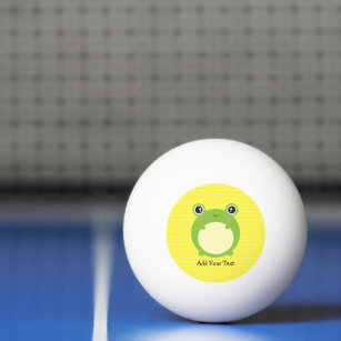 Bolinha De Ping Pong Sapo Verde Kawaii Cute Personalizado