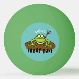 Bolinha De Ping Pong Sapos governam desenho animado do sapo verde