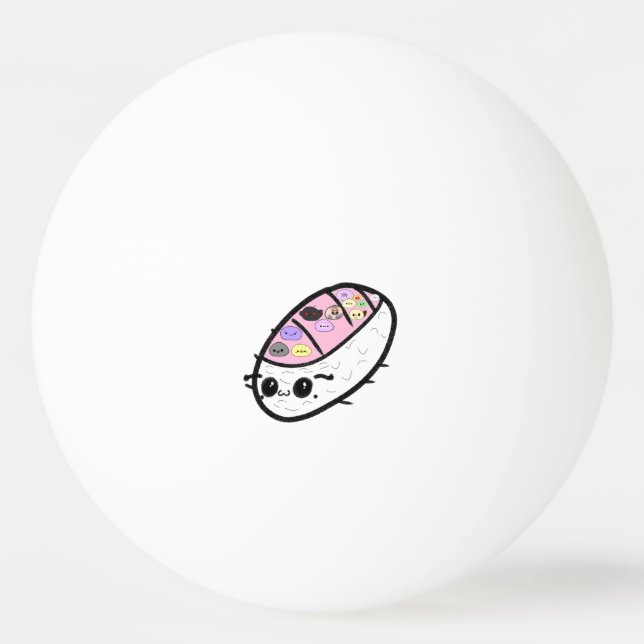 Bolinha De Ping Pong Sashimi Pill Bug Cute Funny Animal Mochis (Frente)