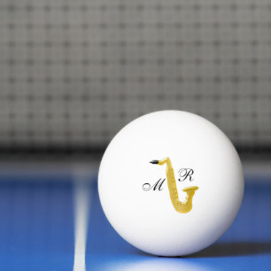 Bolinha De Ping Pong Saxofone Monogrammed