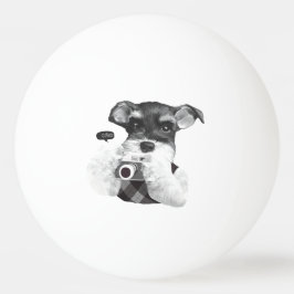Bolinha De Ping Pong Schnauzer com câmera