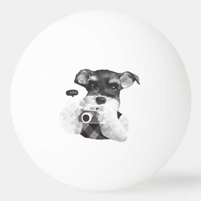 Bolinha De Ping Pong Schnauzer com câmera (Frente)