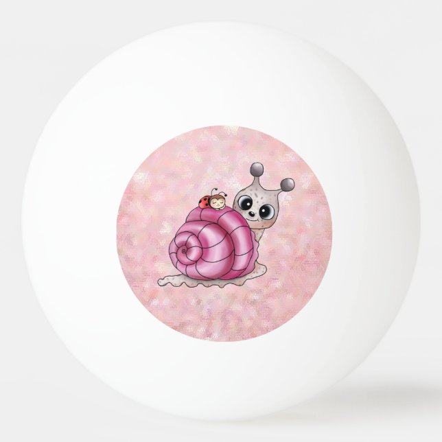 Bolinha De Ping Pong Schneckenhaus pink  (Frente)