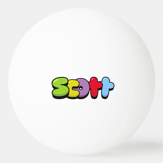 Bolinha De Ping Pong Scott (Frente)