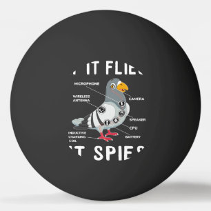 Bolinha De Ping Pong Se voa, espia, pássaro anatomico pombo não é R