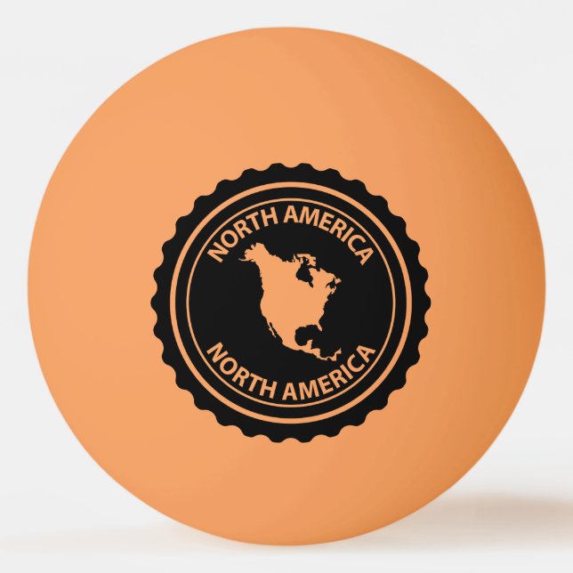 Bolinha De Ping Pong Selo de America do Norte (Frente)