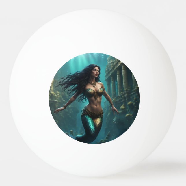 Bolinha De Ping Pong Sereia (Frente)