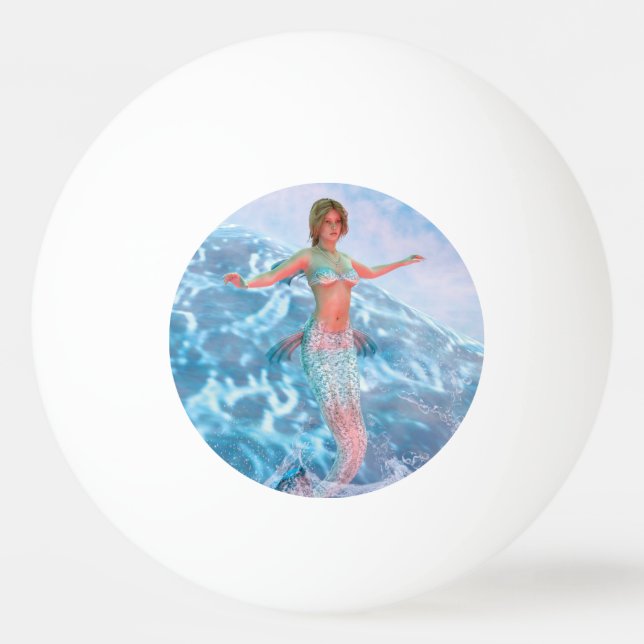Bolinha De Ping Pong Sereia Fantasia (Frente)