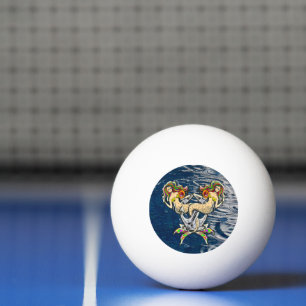 Bolinha De Ping Pong Sereias Ligadas - Design náutico para Pavimentos d