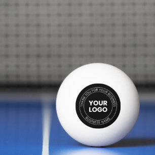Bolinha De Ping Pong Seu próprio logotipo e mensagem de agradecimento e