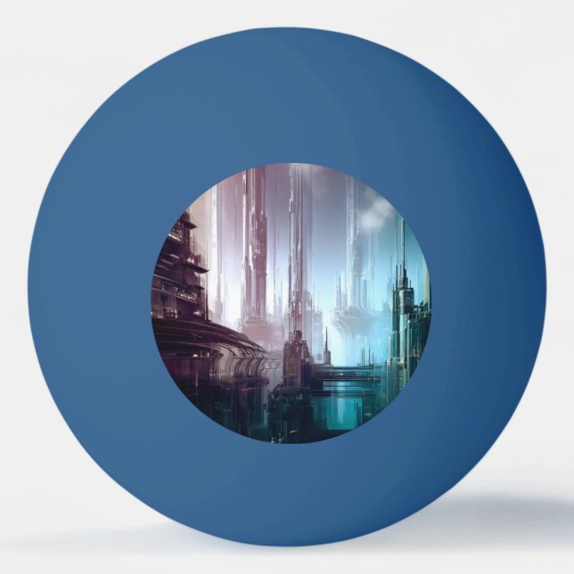 Bolinha De Ping Pong SF Cidade Futurística (2) (Frente)