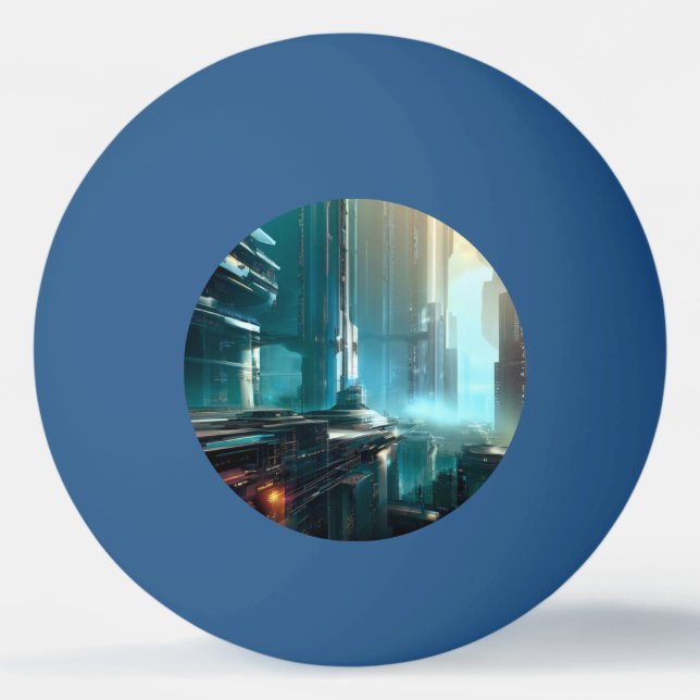 Bolinha De Ping Pong SF Cidade Futurística (3) (Frente)