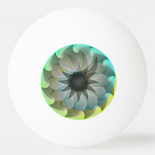 Bolinha De Ping Pong Shark espiral de Kenneth Yoncich (Frente)