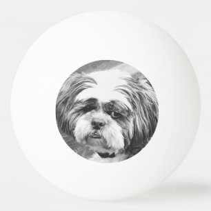 BOLINHA DE PING PONG SHIH TZU DOG