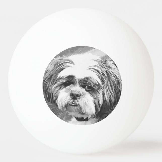BOLINHA DE PING PONG SHIH TZU DOG (Frente)