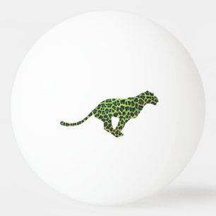 Bolinha De Ping Pong Silhouette Leopard Black and Green