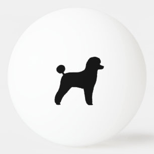 Bolinha De Ping Pong Silhueta da caniche de brinquedo