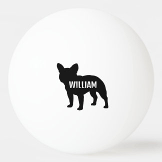 Bolinha De Ping Pong Silhueta de Bulldog Francês