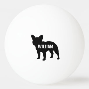Bolinha De Ping Pong Silhueta do buldogue francês