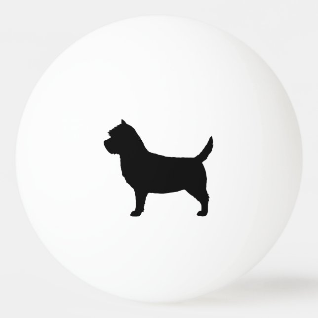 Bolinha De Ping Pong Silhueta do Cairn Terrier (Frente)