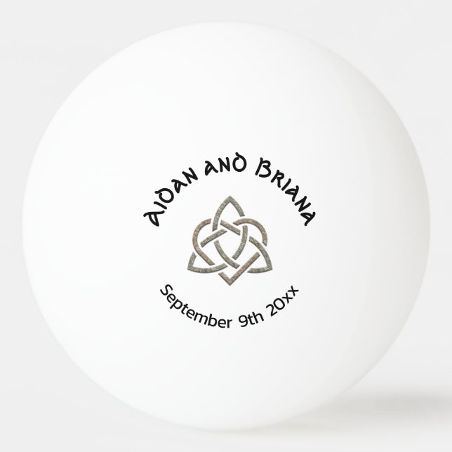 Bolinha De Ping Pong Símbolo Celtic Trinity Knot (Frente)