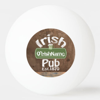 Bolinha De Ping Pong Símbolo de Efeito do Púb Irlandês Personalizado
