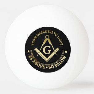 Bolinha De Ping Pong Símbolo de maçonaria