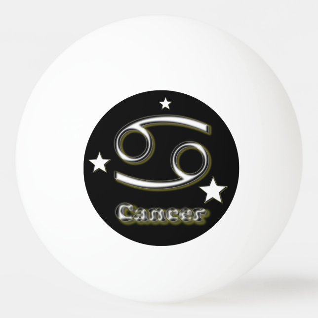 Bolinha De Ping Pong Símbolo do cancer (Frente)