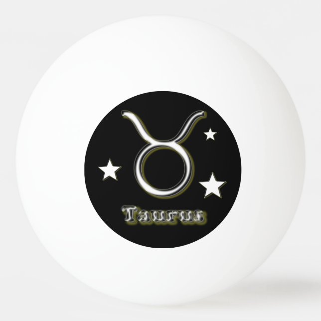 Bolinha De Ping Pong Símbolo Taurus (Frente)