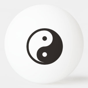 Bolinha De Ping Pong Símbolo Yin Yang - design de tatuagem sólida