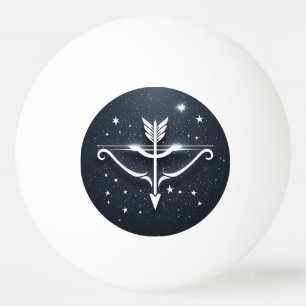 Bolinha De Ping Pong Símbolo Zodiacal de Sagitário Místico