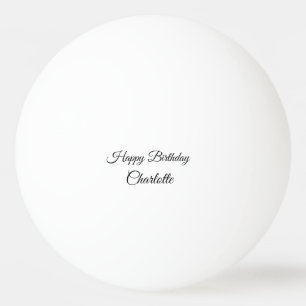 Bolinha De Ping Pong SIMPLE MINIMAL.CUTE ADICIONE NOME BEBÊ feliz anive