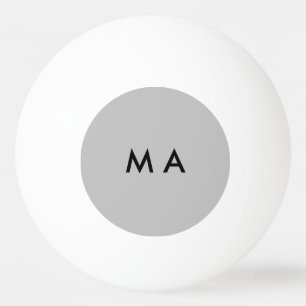 Bolinha De Ping Pong Simples monograma adicione seu nome com letra míni