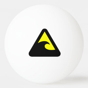 Bolinha De Ping Pong Sinal de risco de tsunami