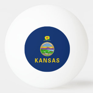 Bolinha De Ping Pong Sinalizador do Estado do Kansas
