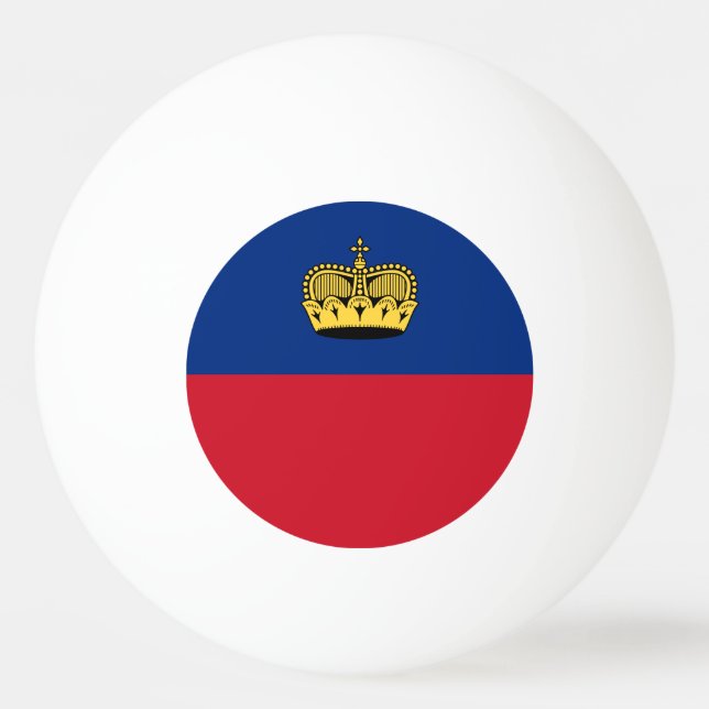 Bolinha De Ping Pong Sinalizador Liechtenstein (Frente)