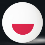 Bolinha De Ping Pong Sinalizador Polônia<br><div class="desc">Bandeira patriótica de Polônia.</div>
